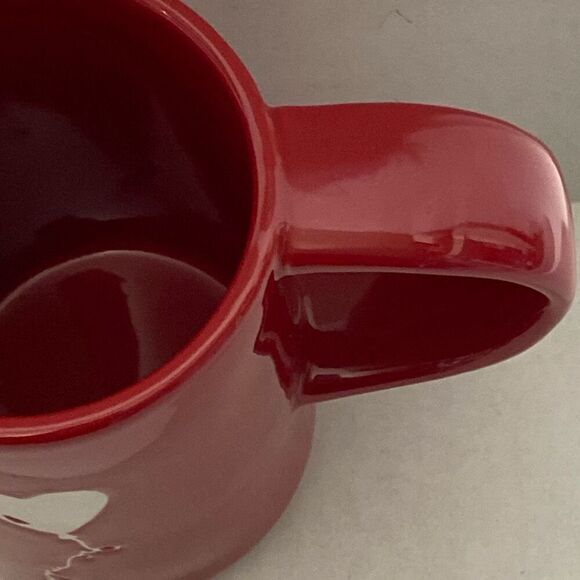 Rae Dunn by Magenta Red White Be Mine Heart Balloon Tall Valentines Day Mug - Picture 3 of 7